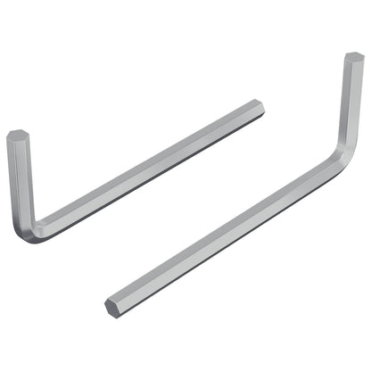 Chiave Esagonale 2 pcs Argento 32 x 86 mm Acciaio