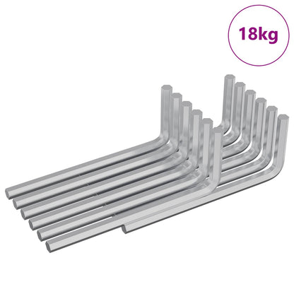 Chiave Esagonale 2118 pcs Argento 32 x 86 mm Acciaio
