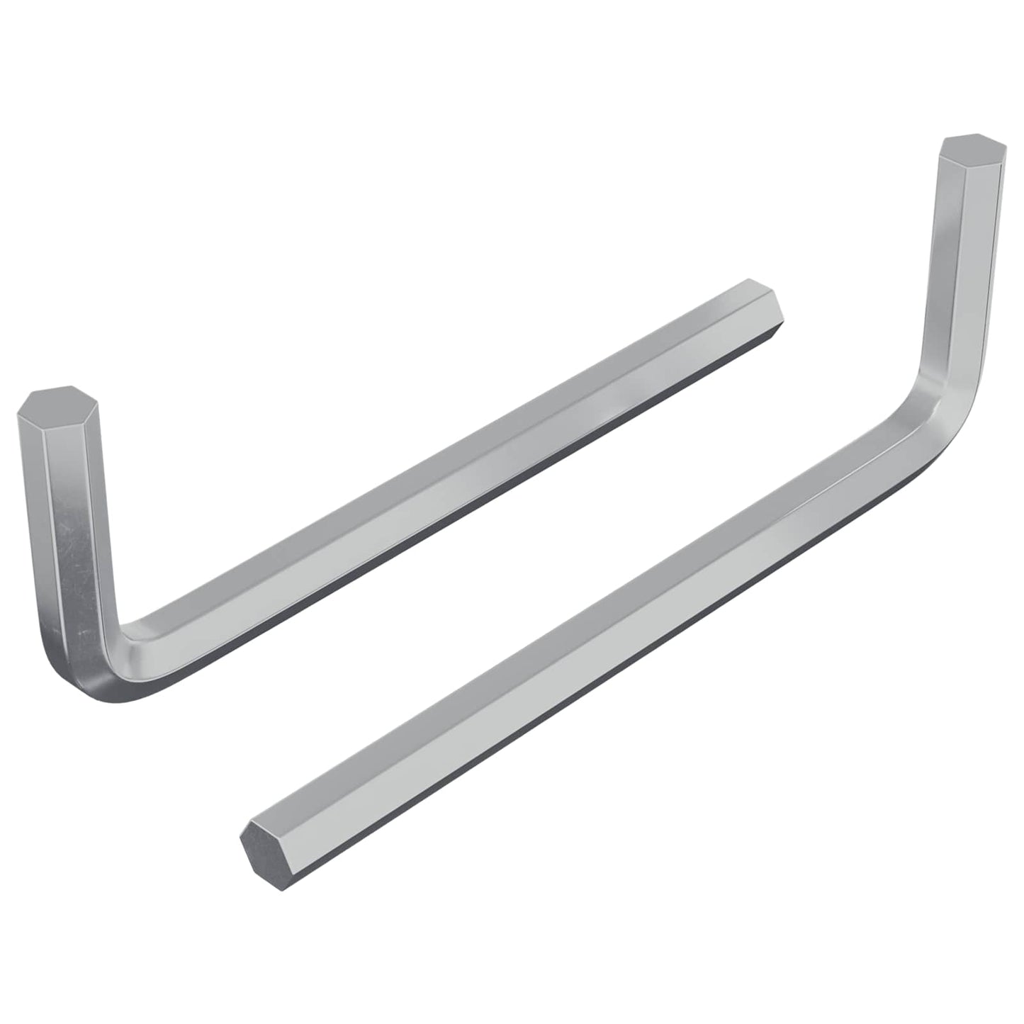 Chiave Esagonale 2 pcs Argento 32 x 86 mm Acciaio