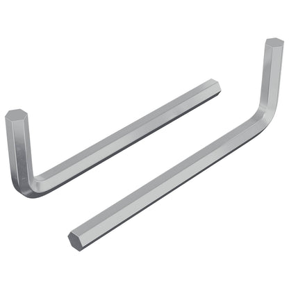 Chiave Esagonale 2 pcs Argento 32 x 86 mm Acciaio