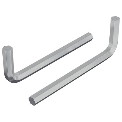 Chiave Esagonale 2 pcs Argento 32 x 86 mm Acciaio
