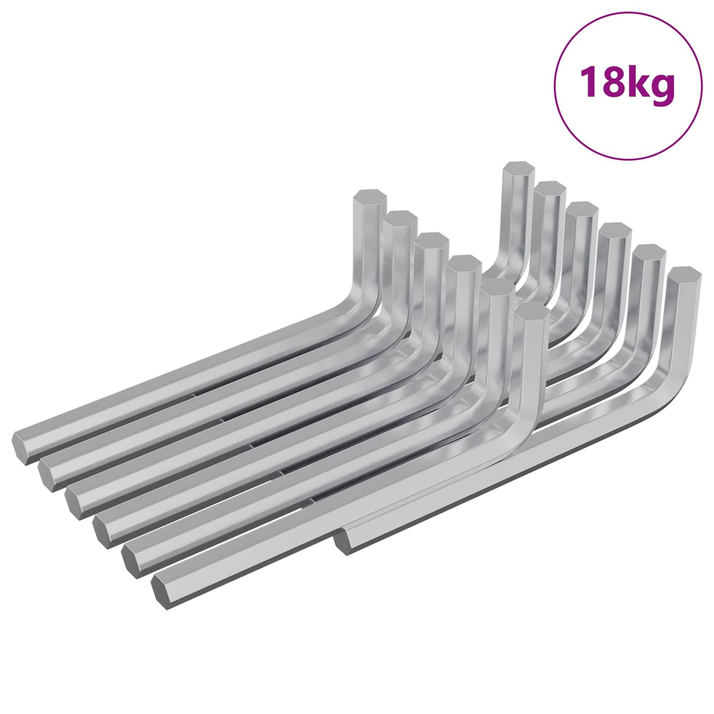 Chiave Esagonale 1800 pcs Argento 32 x 86 mm Acciaio