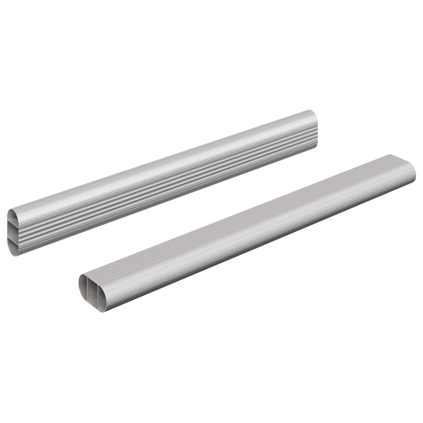 Asta per armadio 2 pcs Argento 764 x 15 x 29 mm