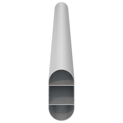 Asta per armadio 2 pcs Argento 764 x 15 x 29 mm