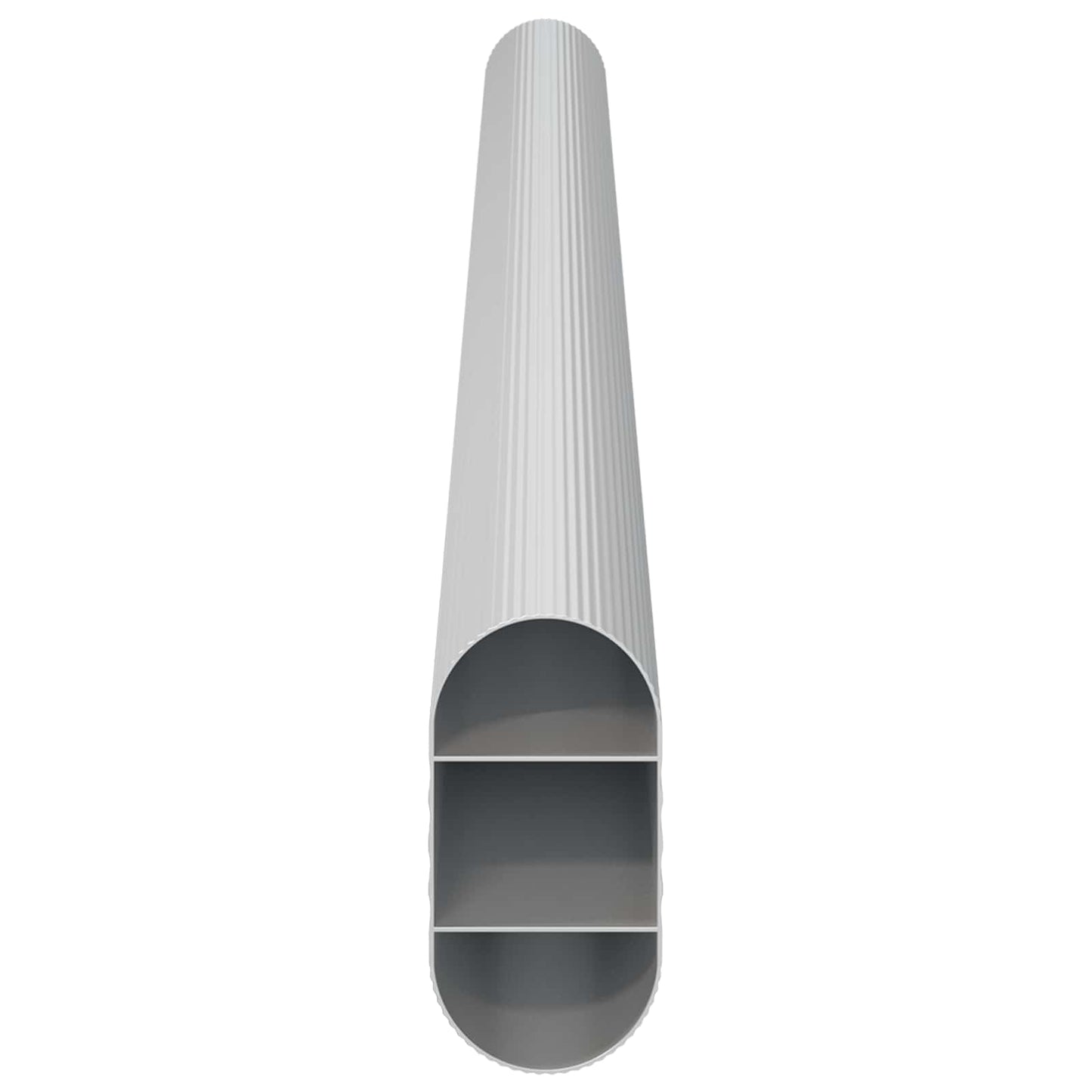 Asta per armadio 12 pcs Argento 764 x 15 x 29 mm