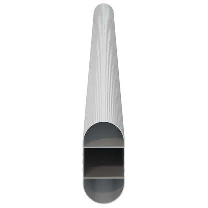 Asta per armadio 12 pcs Argento 764 x 15 x 29 mm