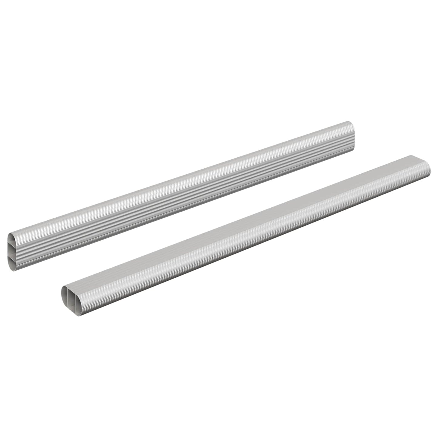 Asta per armadio 2 pcs Argento 764 x 15 x 29 mm