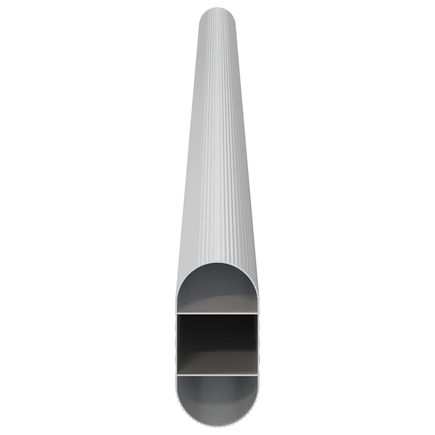 Asta per armadio 12 pcs Argento 764 x 15 x 29 mm