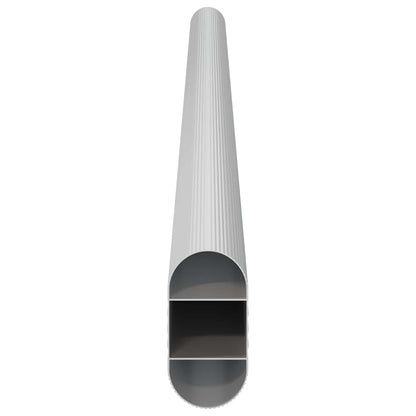 Asta per armadio 12 pcs Argento 764 x 15 x 29 mm