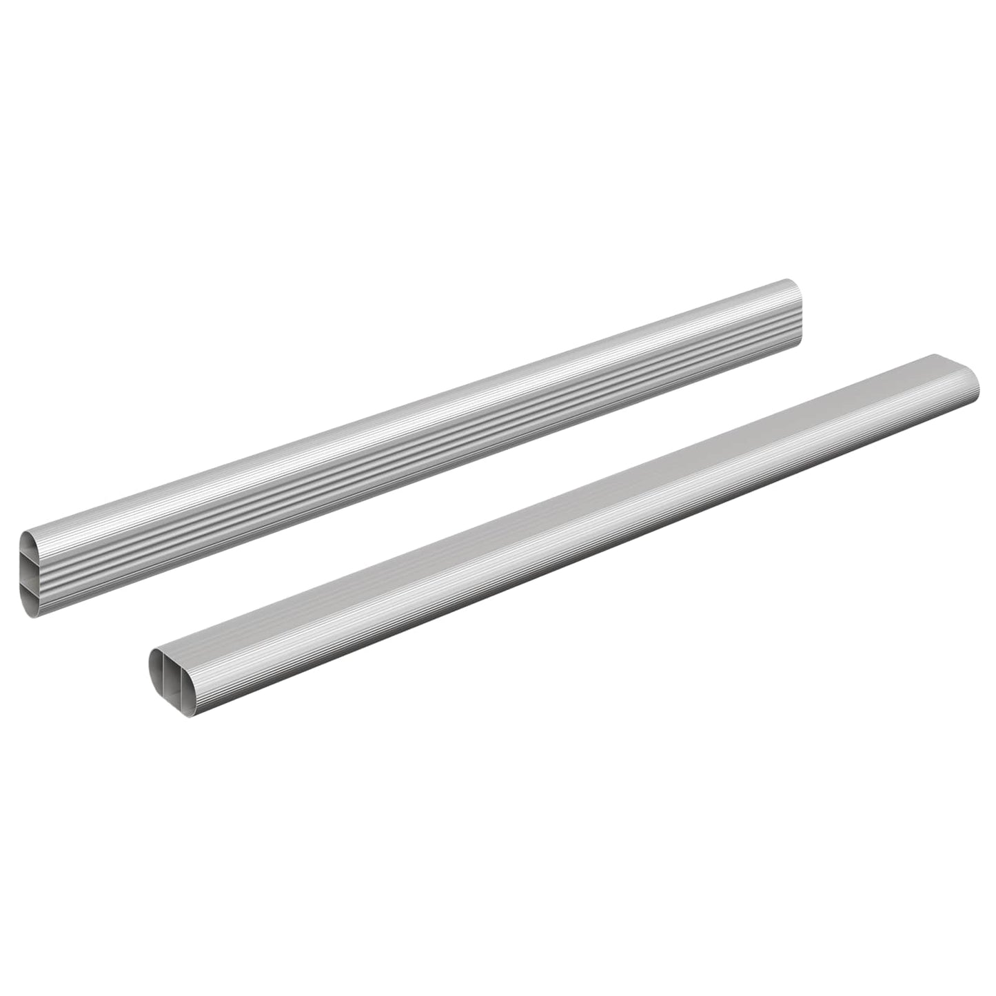 Asta per armadio 2 pcs Argento 764 x 15 x 29 mm