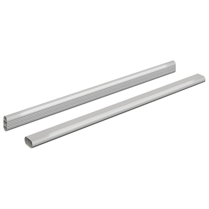 Asta per armadio 2 pcs Argento 764 x 15 x 29 mm