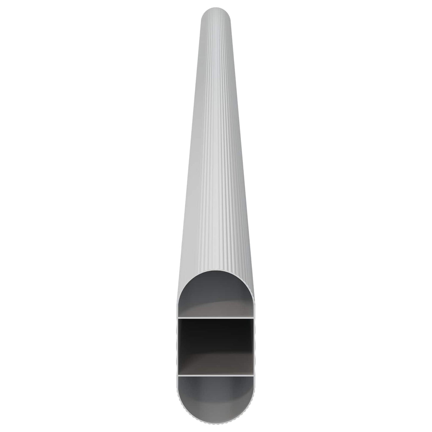 Asta per armadio 2 pcs Argento 764 x 15 x 29 mm