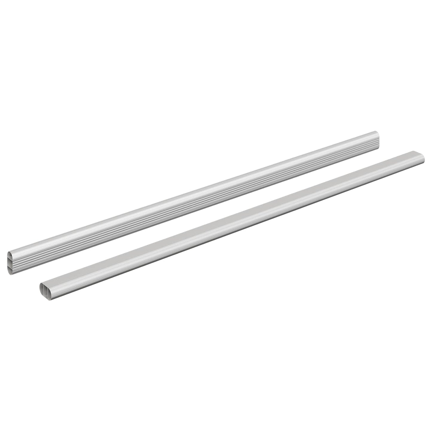 Asta per armadio 2 pcs Argento 764 x 15 x 29 mm