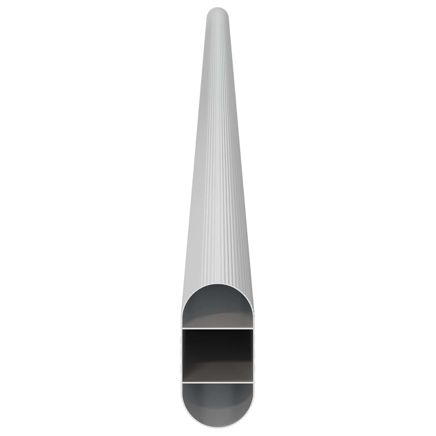 Asta per armadio 2 pcs Argento 764 x 15 x 29 mm