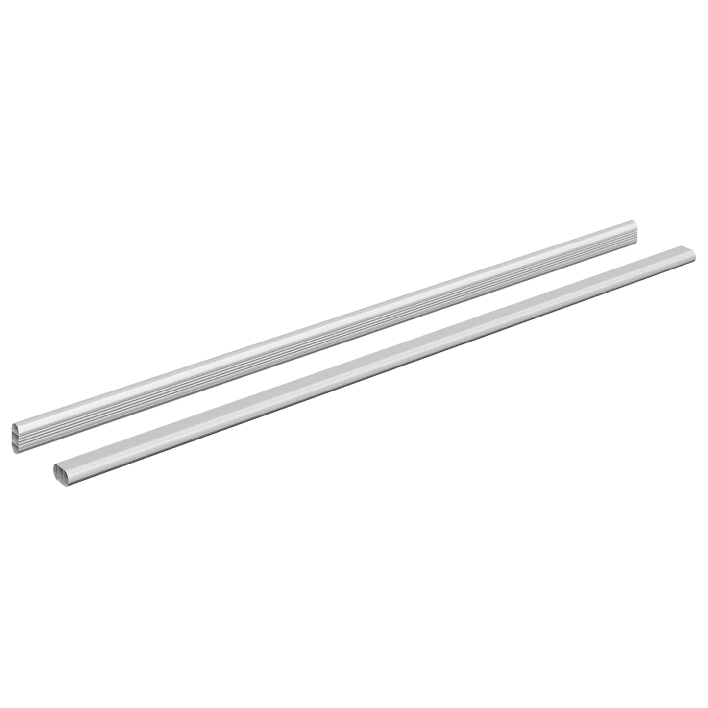 Asta per armadio 2 pcs Argento 764 x 15 x 29 mm