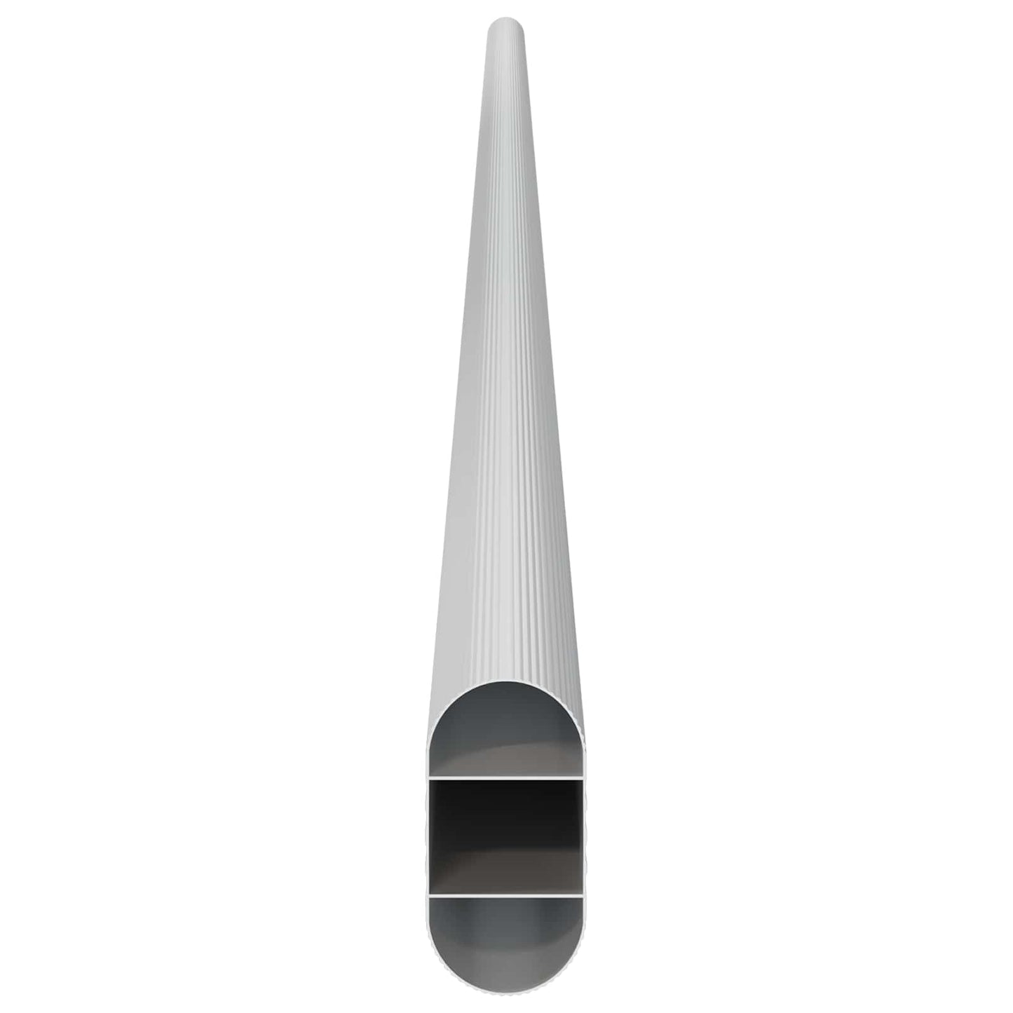 Asta per armadio 2 pcs Argento 764 x 15 x 29 mm