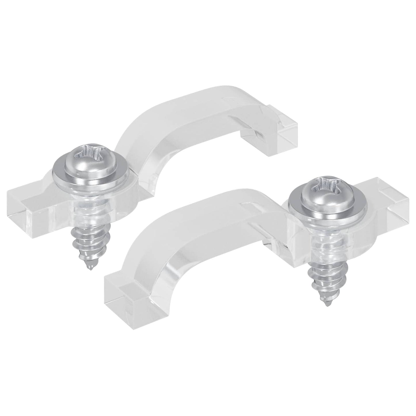 Clip per Striscia LED 2 pcs Trasparente 23,8 x 7,3 x 4,3 mm