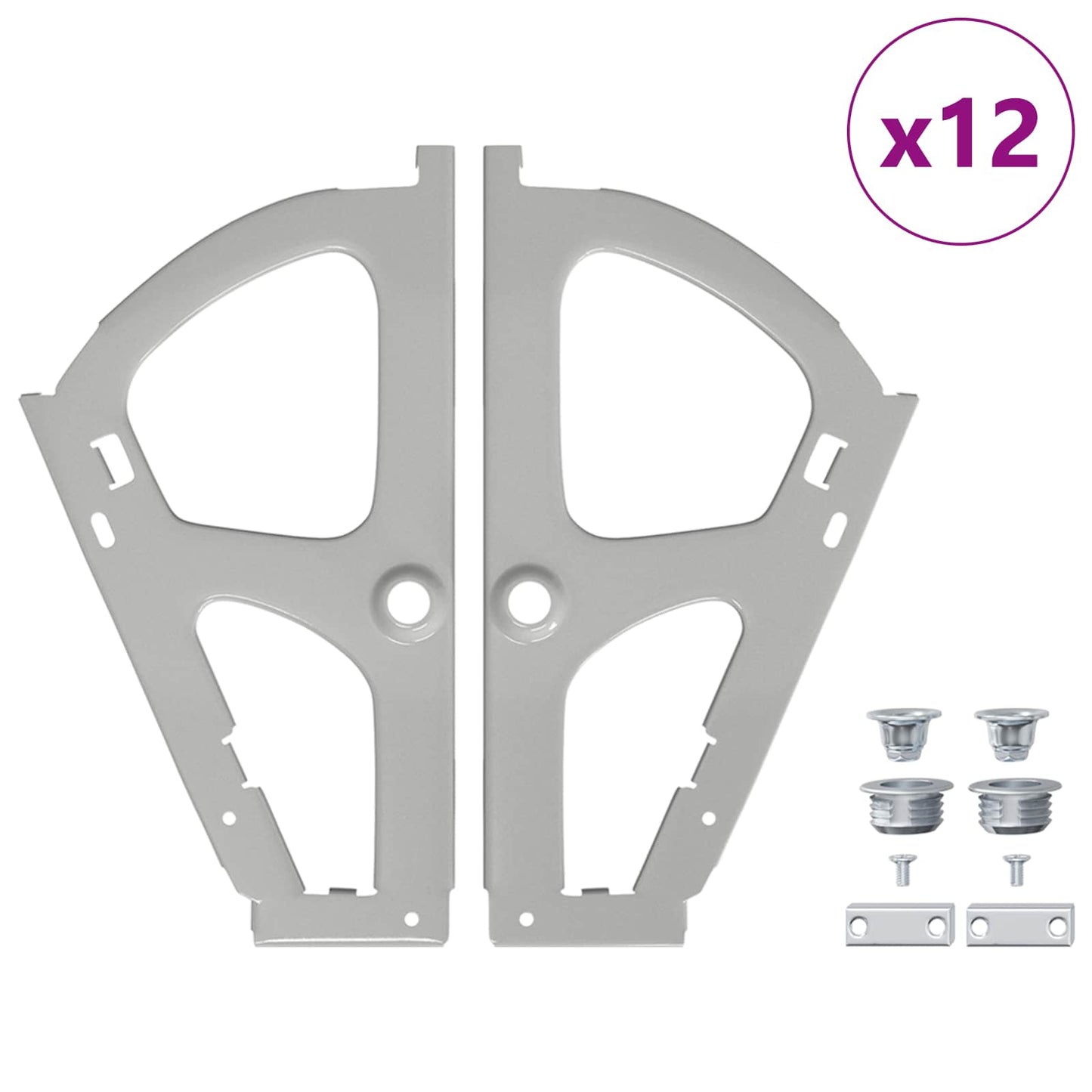 Cerniera per cassetto Flip 12 pcs Argento 235 x 155 x 30 mm