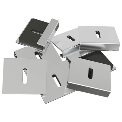 Supporto per Specchio 2 pcs Nichel 35 x 30 x 8,3 mm Acciaio