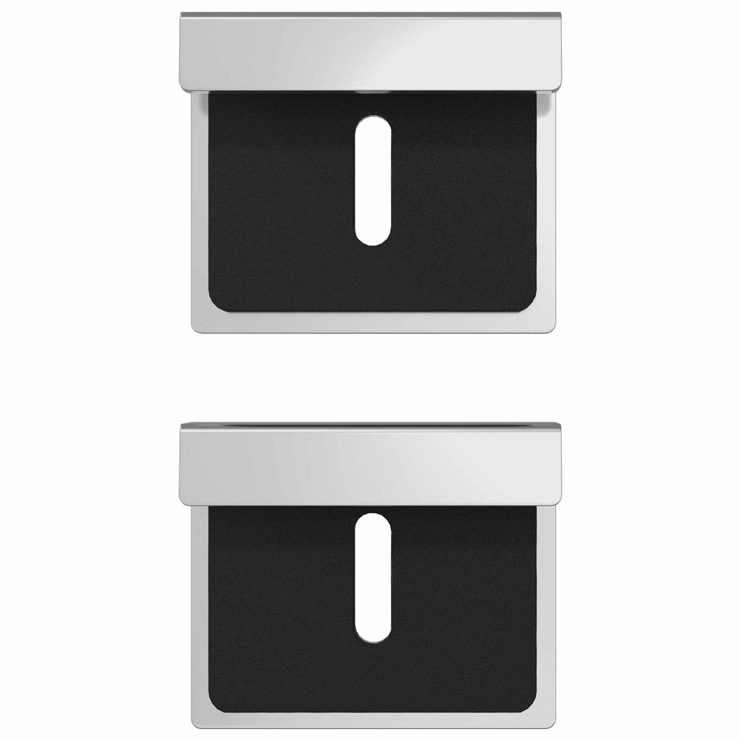 Supporto per Specchio 2 pcs Nichel 35 x 30 x 8,3 mm Acciaio