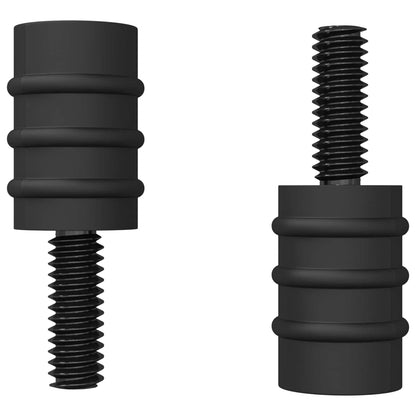 Vite di Standoff 12 pcs Nero M4 Gomma e Acciaio