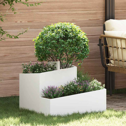Vaso da giardino Bianco 60 x 60 x 50 cm