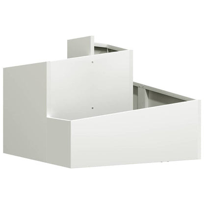 Vaso da giardino Bianco 60 x 60 x 50 cm