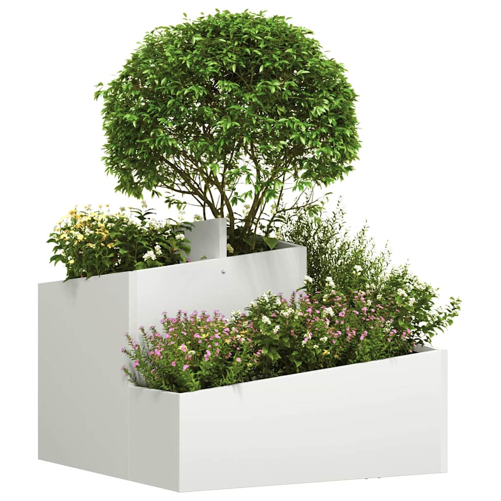 Vaso da giardino Bianco 60 x 60 x 50 cm