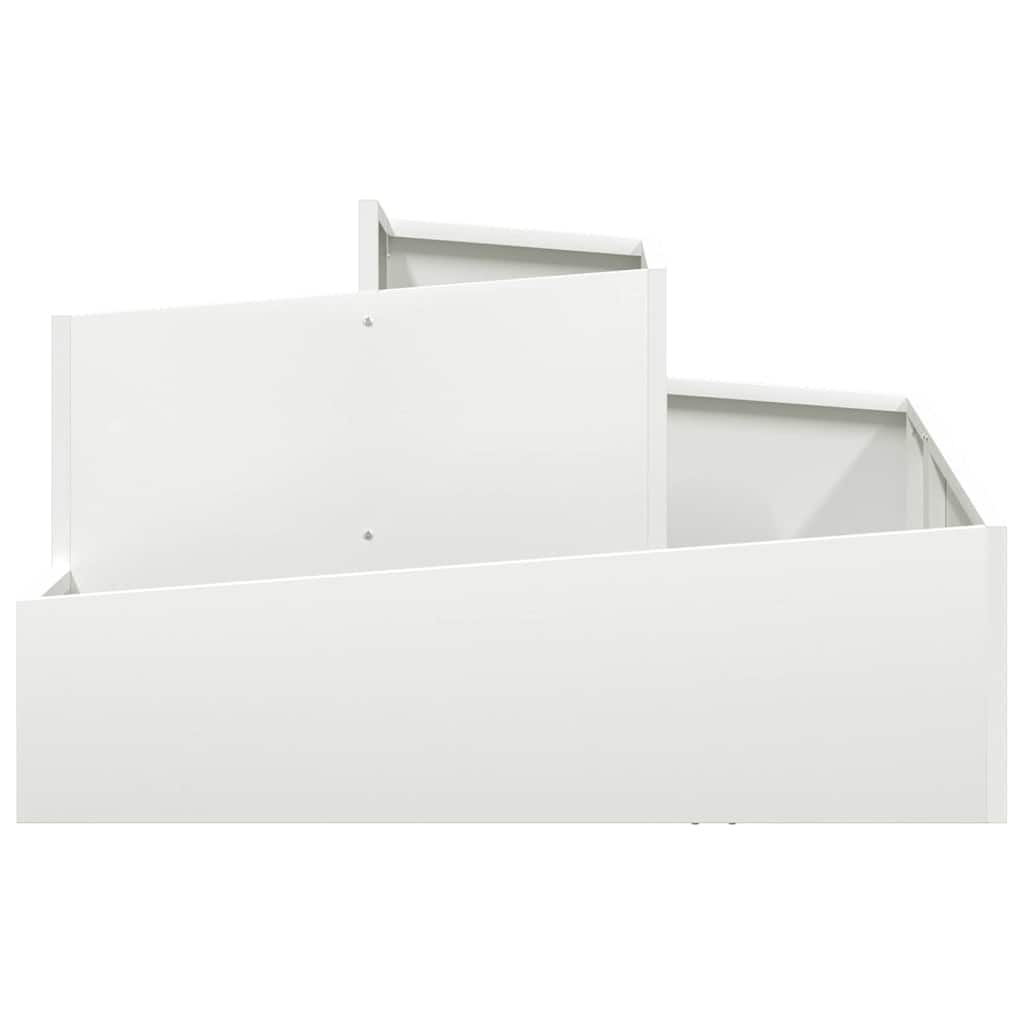 Vaso da giardino Bianco 80 x 80 x 50 cm
