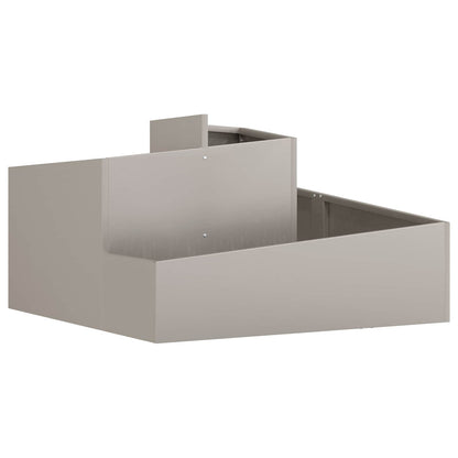 Vaso da giardino Marrone 80 x 80 x 50 cm