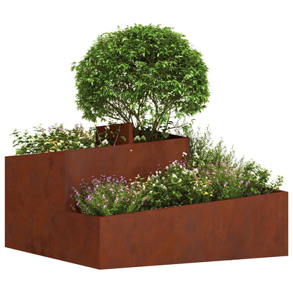 Vaso da giardino Marrone 80 x 80 x 50 cm