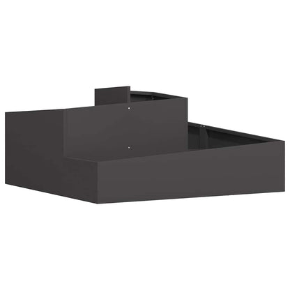 Vaso da giardino Nero 100 x 100 x 50 cm