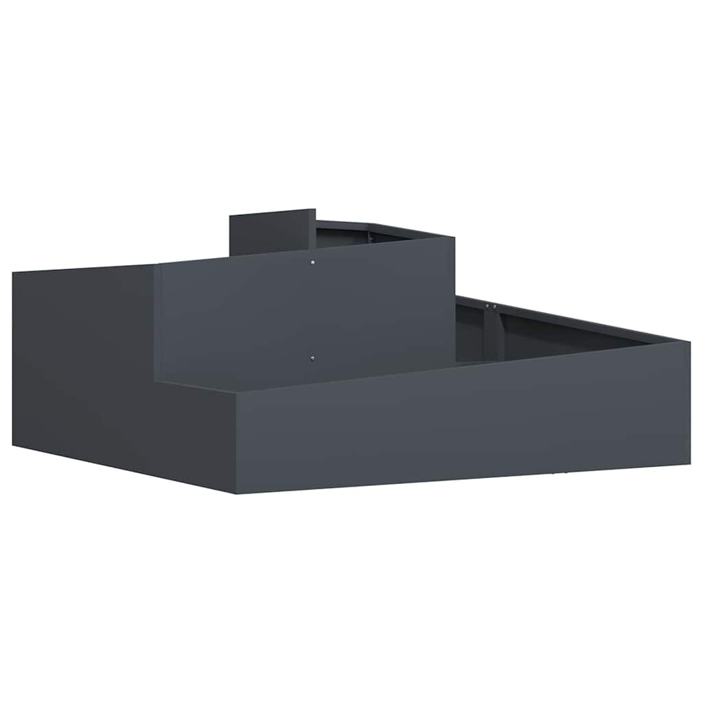 Vaso da giardino Antracite 100 x 100 x 50 cm