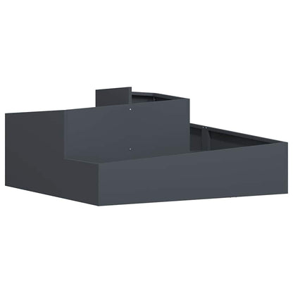 Vaso da giardino Antracite 100 x 100 x 50 cm