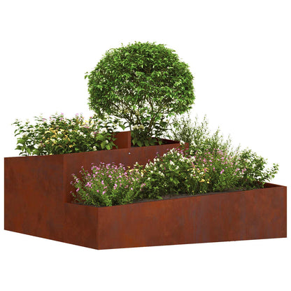 Vaso da giardino Marrone 100 x 100 x 50 cm