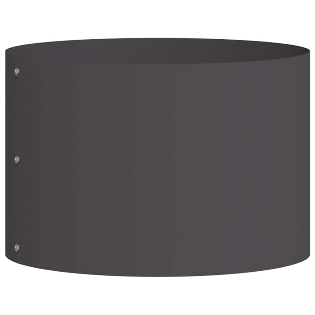 Anello per vaso Nero 30 x 30 x 20 cm Acciaio laminato a freddo