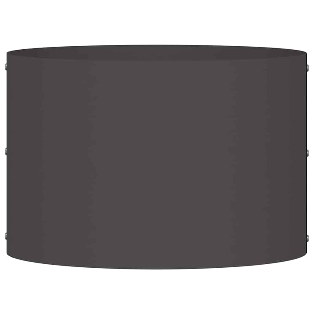 Anello per vaso Nero 30 x 30 x 20 cm Acciaio laminato a freddo