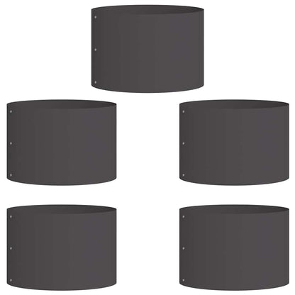 Anello per vaso 5 pcs Nero 30 x 30 x 20 cm
