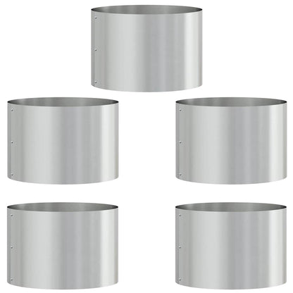 Anello per vaso 5 pcs Argento 30 x 30 x 20 cm Acciaio zincato