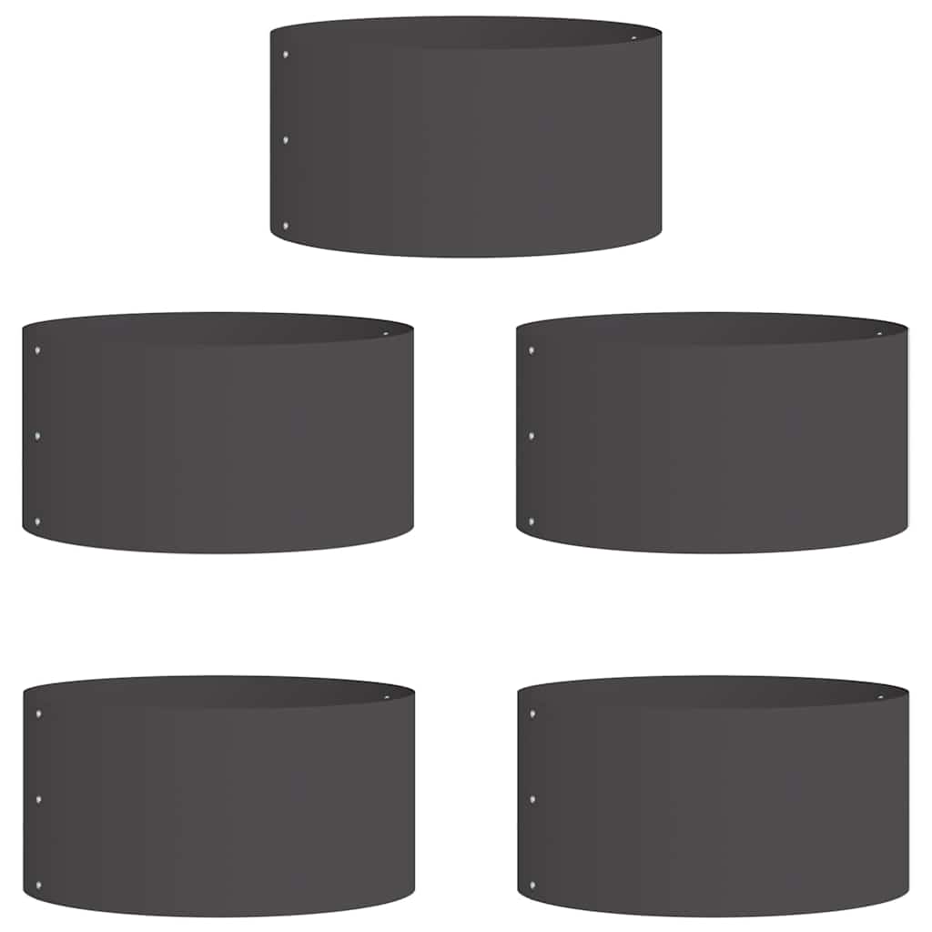 Anello per vaso 5 pcs Nero 40 x 40 x 20 cm