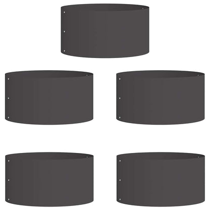 Anello per vaso 5 pcs Nero 40 x 40 x 20 cm