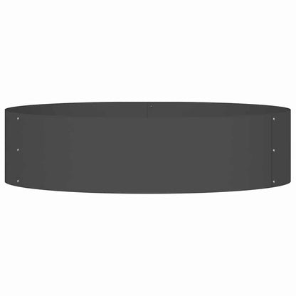 Anello per vaso Nero 80 x 80 x 20 cm Acciaio laminato a freddo