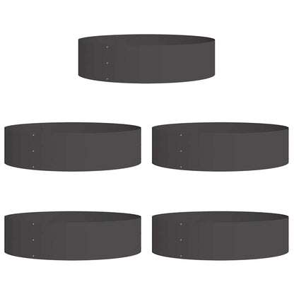 Anello per vaso 5 pcs Nero 80 x 80 x 20 cm