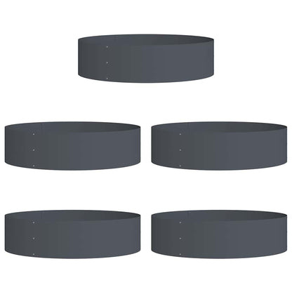 Anello per vaso 5 pcs Antracite 80 x 80 x 20 cm