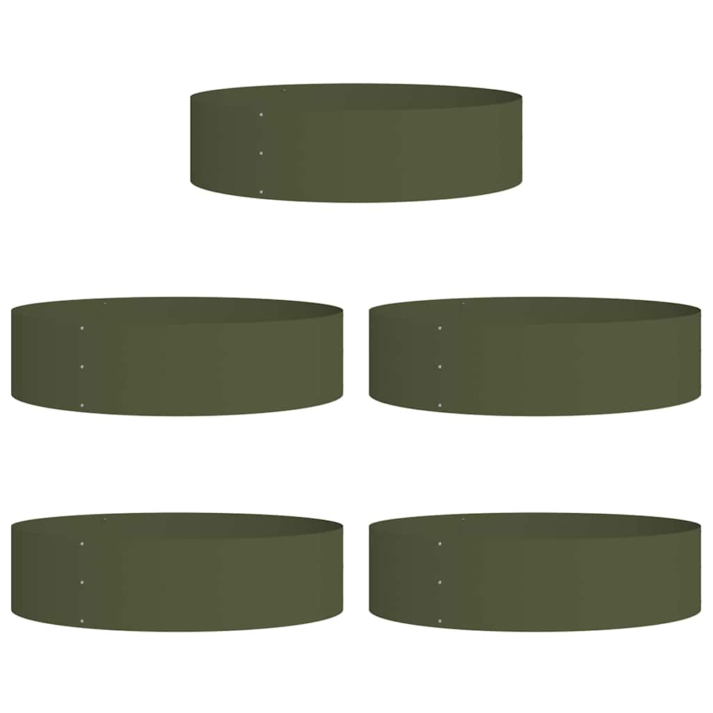 Anello per vaso 5 pcs Verde oliva 80 x 80 x 20 cm