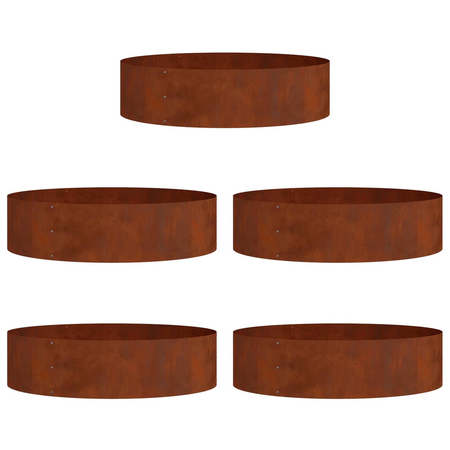 Anello per vaso 5 pcs Marrone 80 x 80 x 20 cm