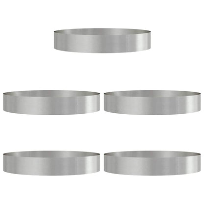 Anello per vaso 5 pcs Argento 120 x 120 x 20 cm