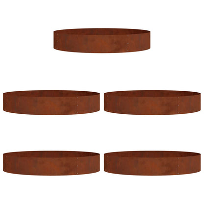 Anello per vaso 5 pcs Marrone 120 x 120 x 20 cm