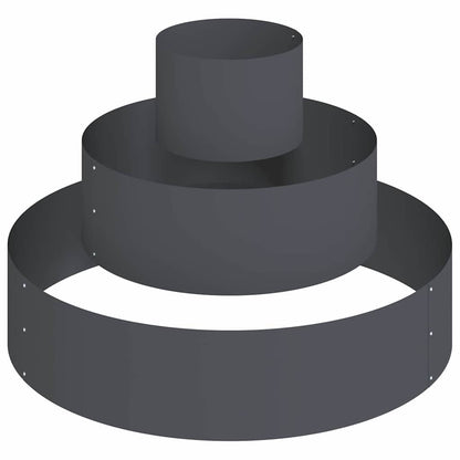 Vaso da giardino Antracite 90 x 90 x 20 cm