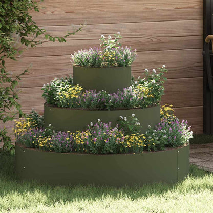 Vaso da giardino Verde oliva 90 x 90 x 20 cm